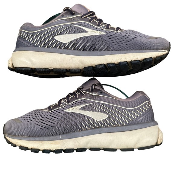 Brooks Womens Ghost 12‎ 1203051B086 Gray Purple Running Shoes Sneakers Sz VG - Picture 3 of 8